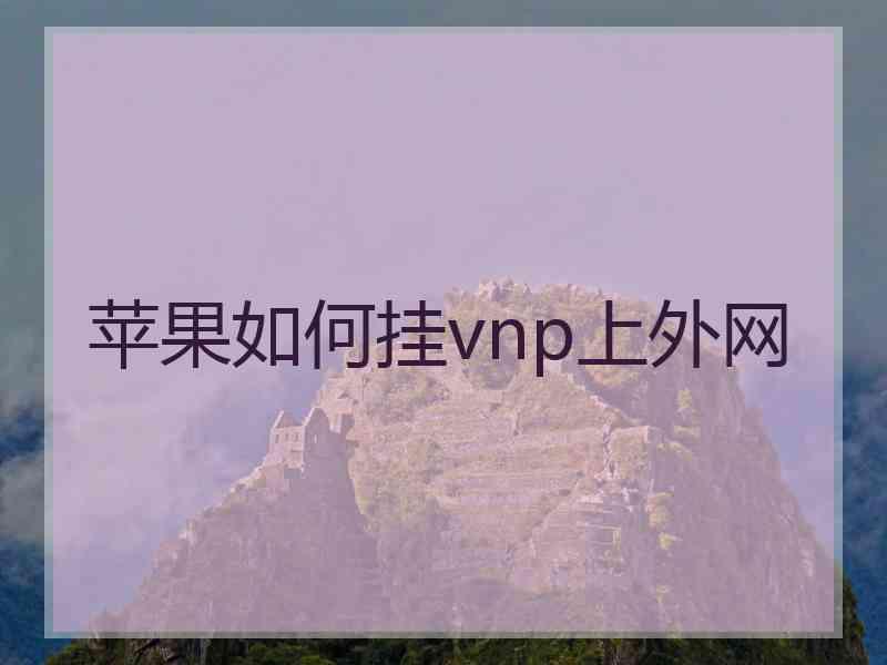 苹果如何挂vnp上外网