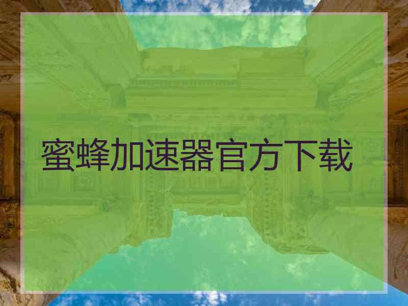 蜜蜂加速器官方下载