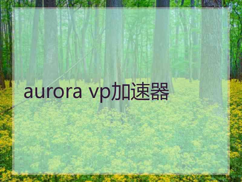 aurora vp加速器