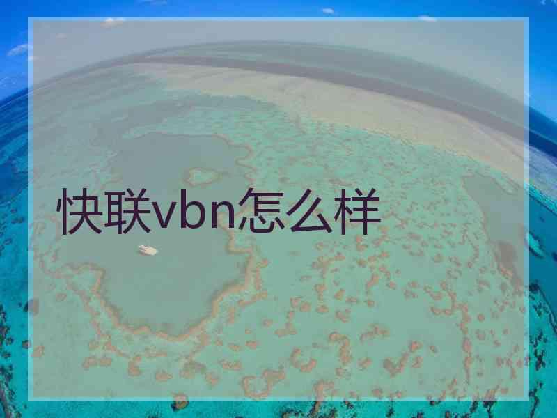 快联vbn怎么样