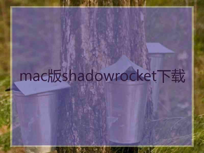 mac版shadowrocket下载