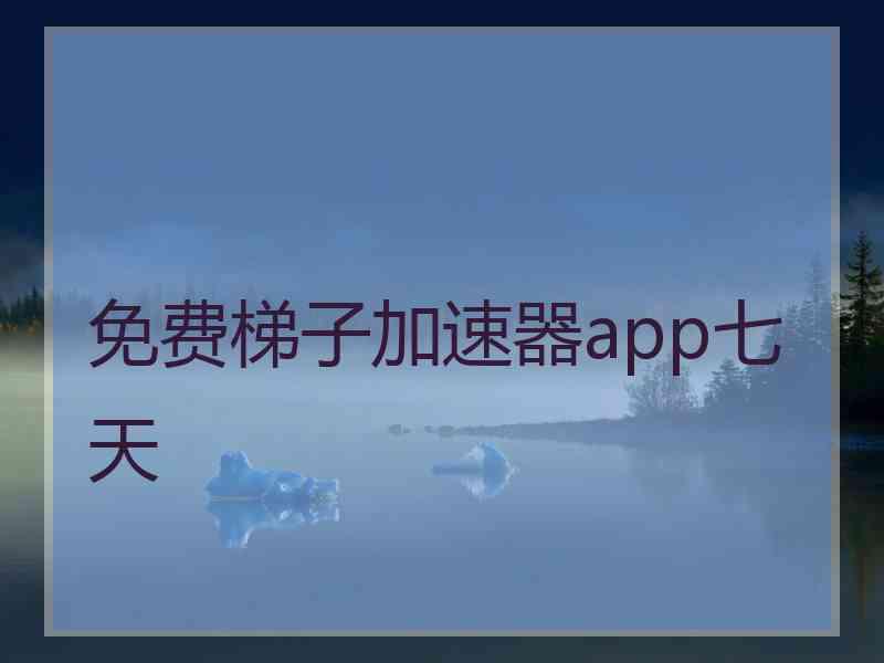 免费梯子加速器app七天