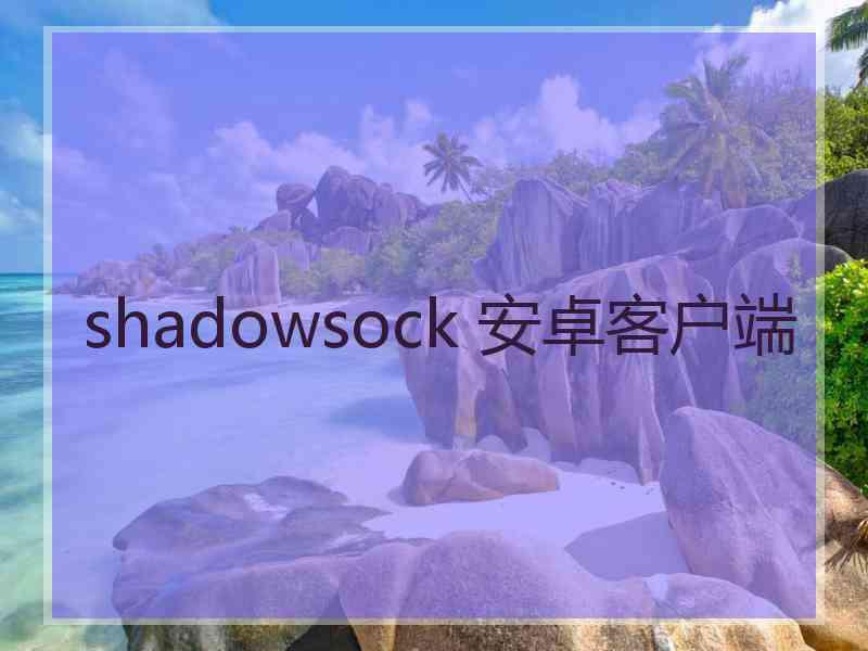 shadowsock 安卓客户端