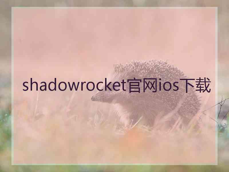 shadowrocket官网ios下载