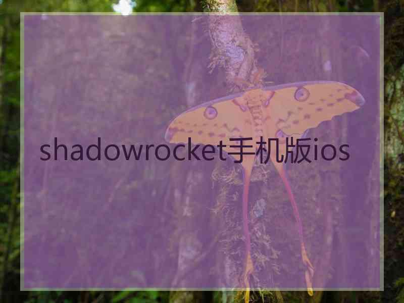 shadowrocket手机版ios