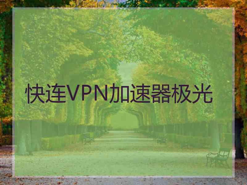 快连VPN加速器极光