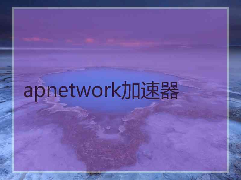 apnetwork加速器