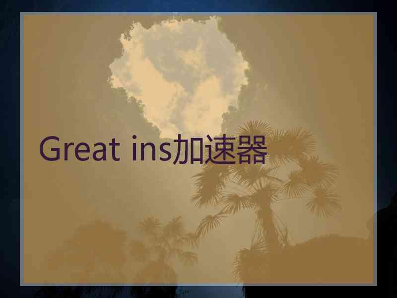 Great ins加速器