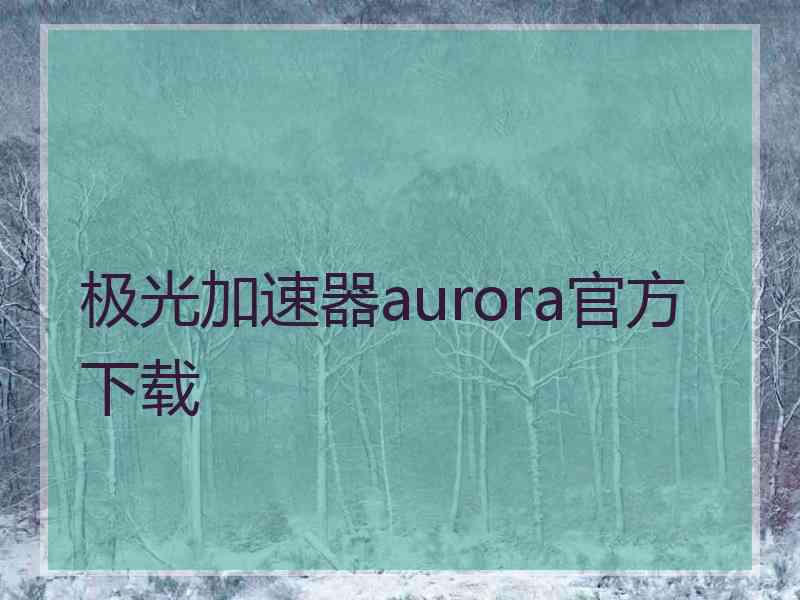 极光加速器aurora官方下载