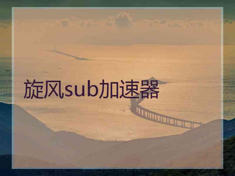 旋风sub加速器