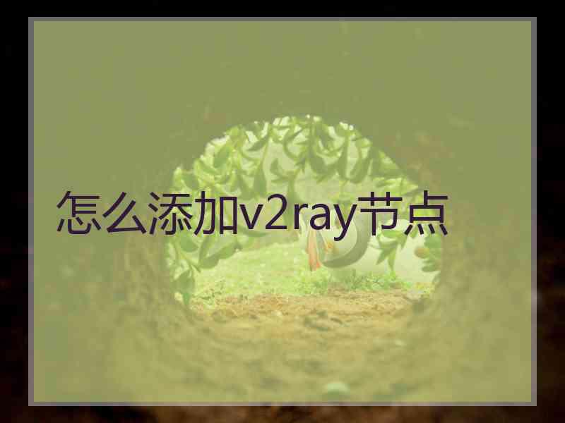 怎么添加v2ray节点