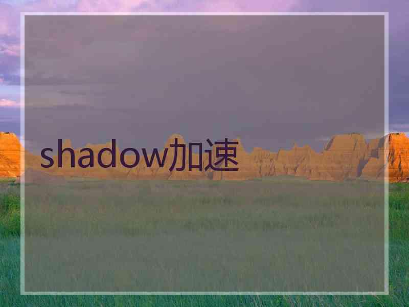 shadow加速