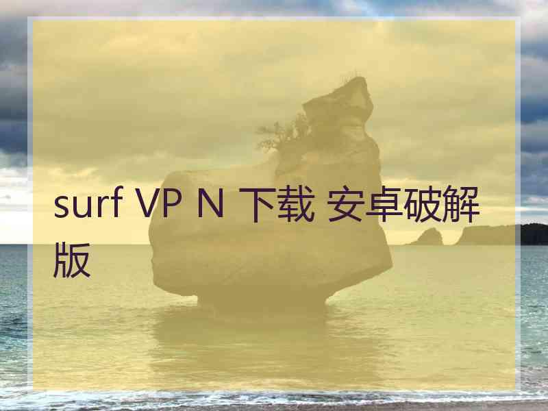 surf VP N 下载 安卓破解版