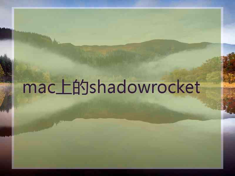 mac上的shadowrocket