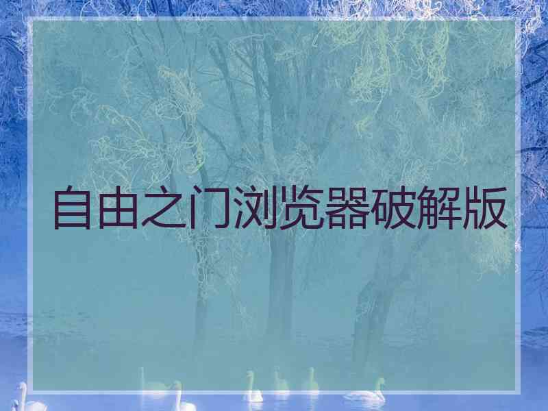 自由之门浏览器破解版