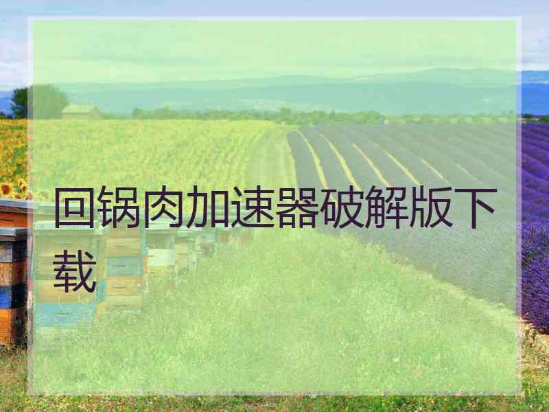 回锅肉加速器破解版下载