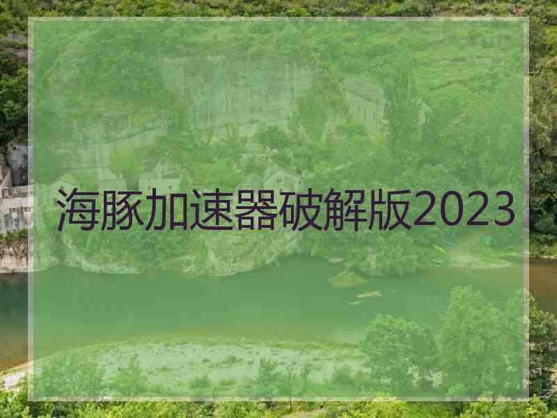 海豚加速器破解版2023