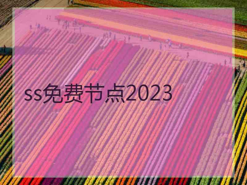 ss免费节点2023