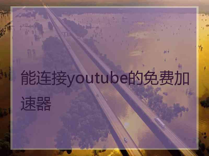 能连接youtube的免费加速器