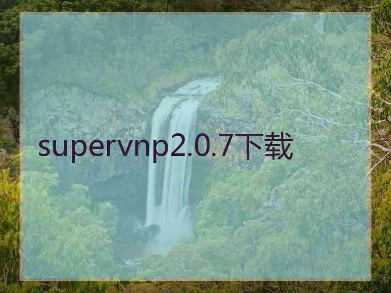 supervnp2.0.7下载