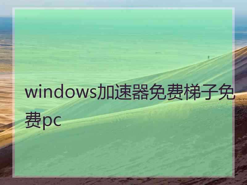 windows加速器免费梯子免费pc