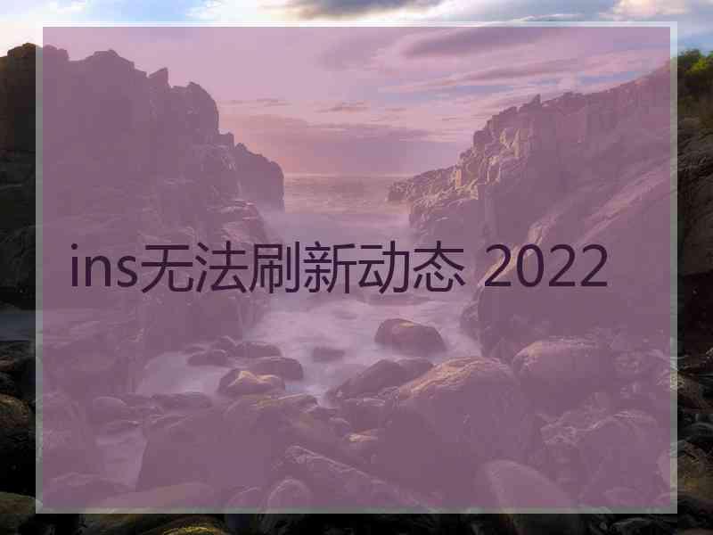 ins无法刷新动态 2022