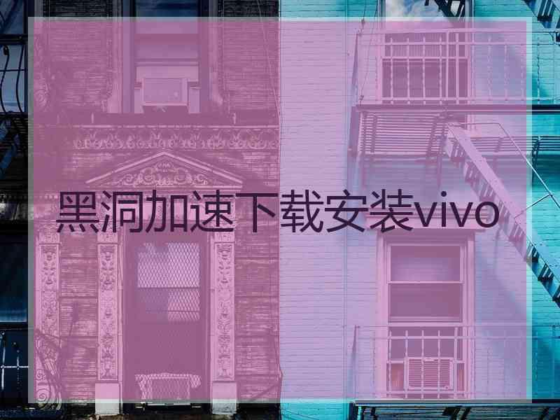 黑洞加速下载安装vivo