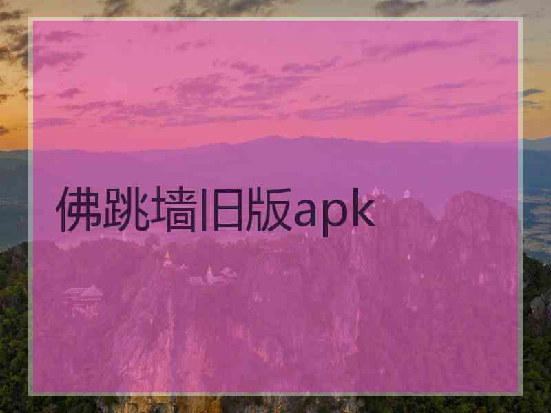 佛跳墙旧版apk