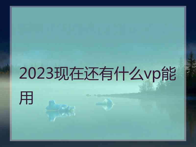 2023现在还有什么vp能用