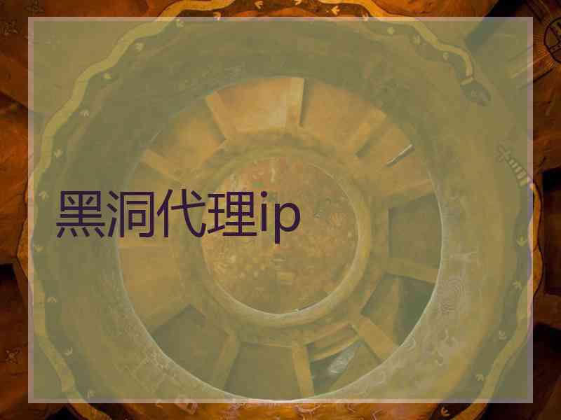 黑洞代理ip